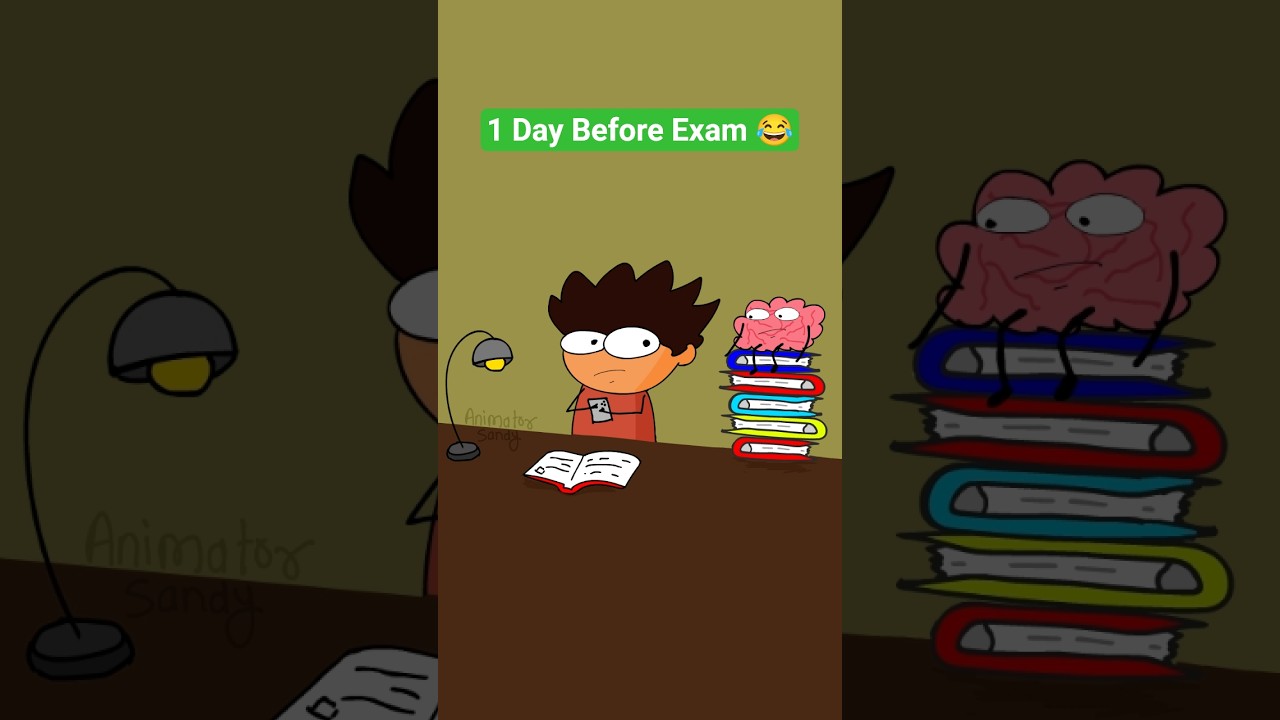 1 Day Before Exam 😂 | Exam के एक दिन पहले 😂 