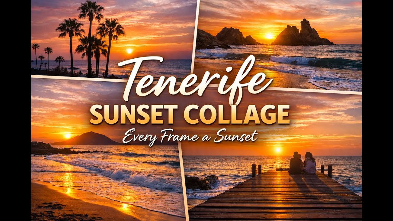 Tenerife Beach Sunsets | Teneriffan ranta – auringonlasku
