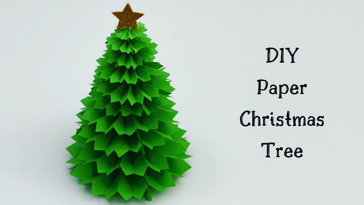Paper Table Top Christmas Tree / 3D Paper Christmas Tree / Christmas Decoration Ideas / Paper Craft