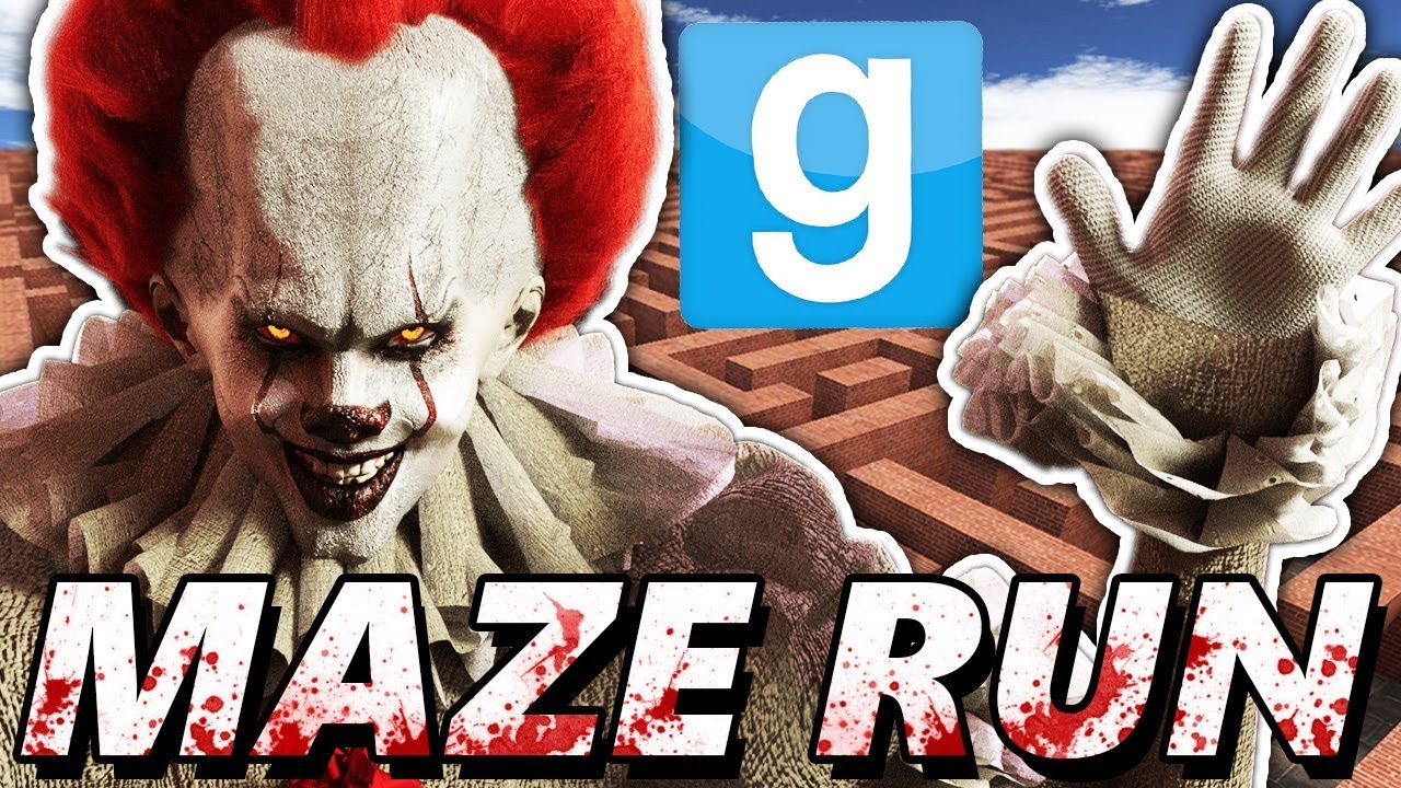 ИСПЫТАНИЕ ЛАБИРИНА ПЕННИВАЙЗА?! | Garry's Mod Maze Run (мод «Погоня за ОНО» для клоунов)