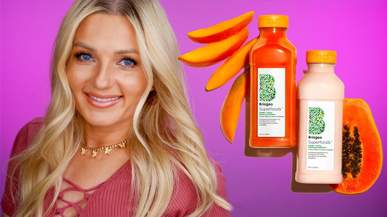 Briogeo Superfoods Mango + Cherry Oil Control Shampoo & Conditioner