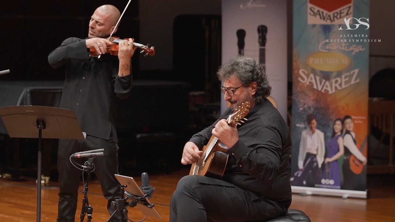 Aniello and Gennaro Desiderio play Sonata No. 1 (Paganini) | Violin and Guitar | Altamira Guitars