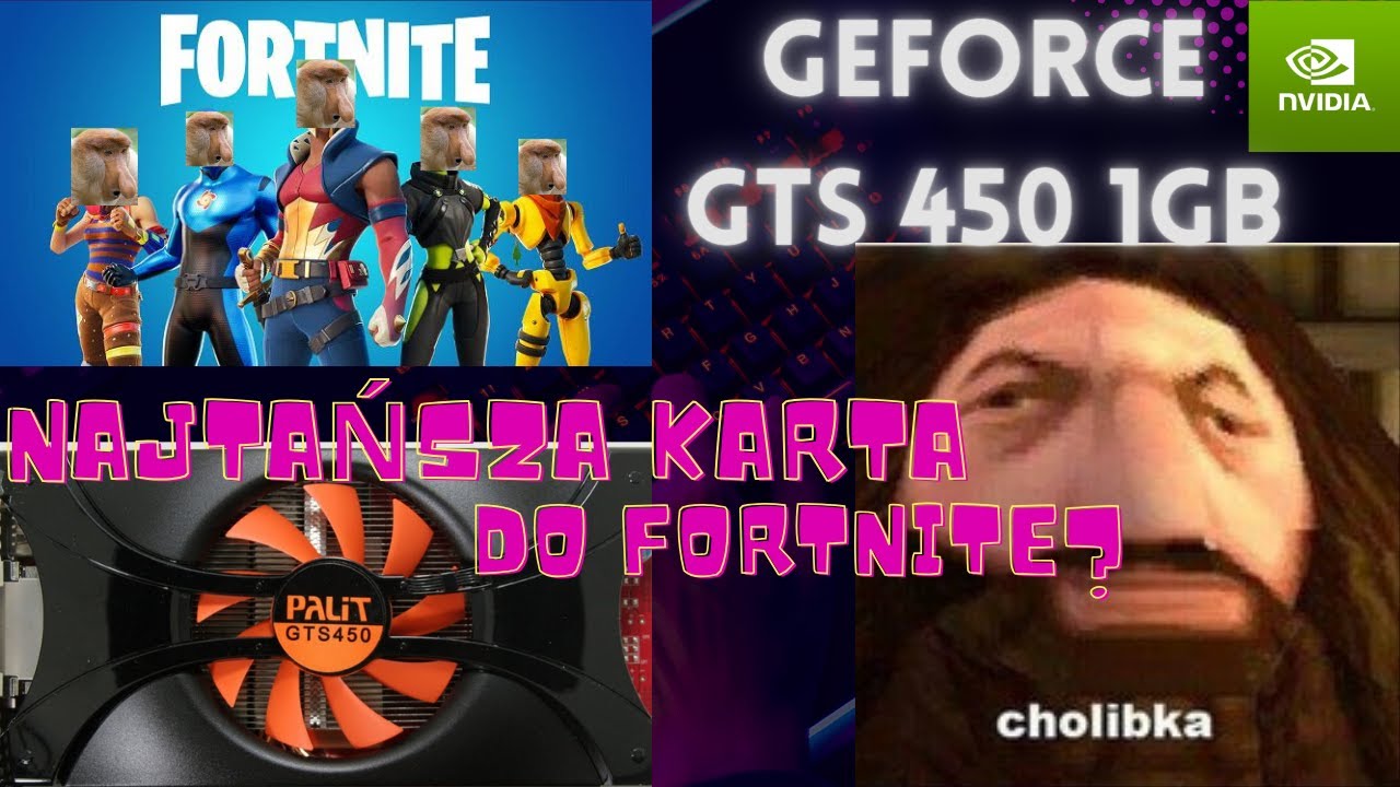 Najtańsza karta graficzna do FORTNITE :) GeForce GTS 450 1GB. Czy daje radę w 2023 roku ? CS 2 GTA V