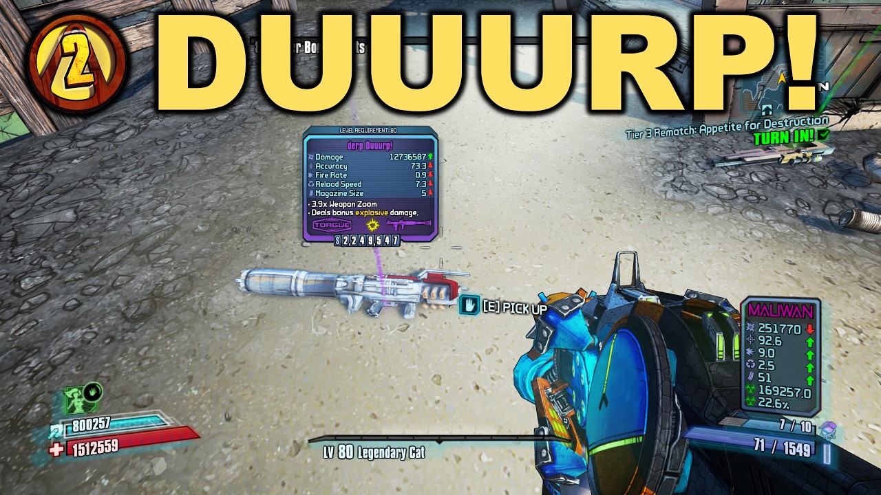 Borderlands 2 Duuurp! - Torgue Rocket Launcher