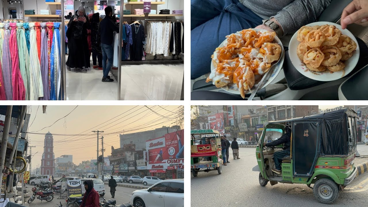 Airlines lost our luggage. Had to go shopping. 1st day in Pakistan