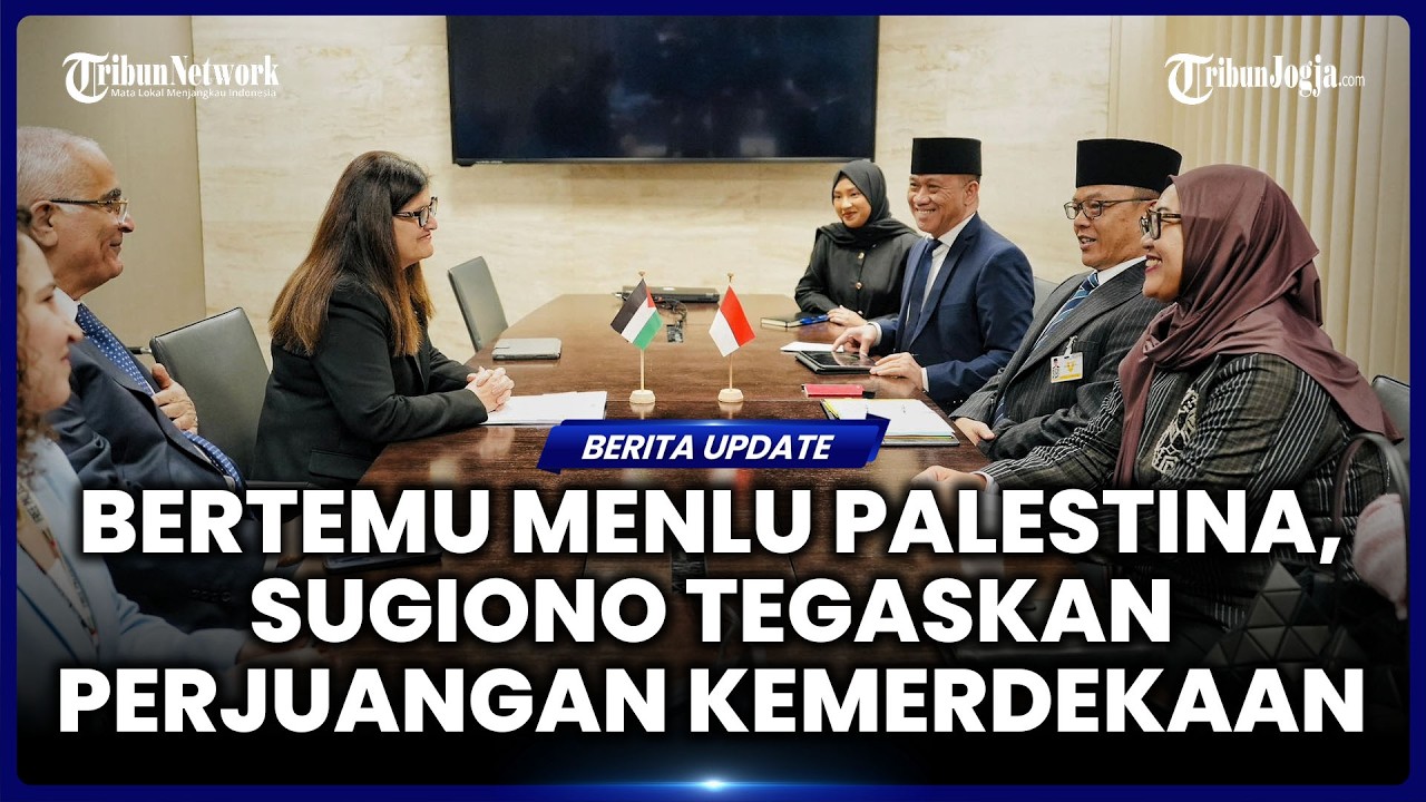SUGIONO BERTEMU MENLU PALESTINA, JANJIKAN PERJUANGAN KEMERDEKAAN LEWAT BOARD OF PEACE