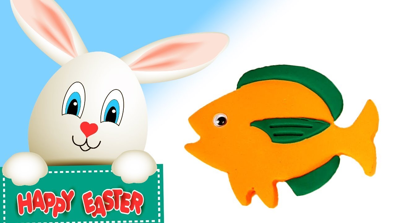 Learn Colors with Happy Easter Sunday 2018 Play doh fish & Easter eggs!