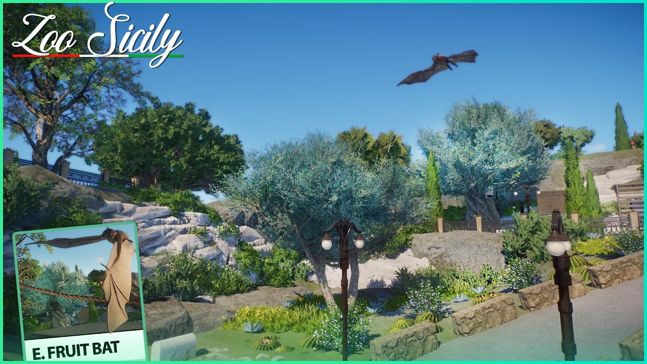 BAT Parking Lot Sanctuary - ZOO Sicily - Planet Zoo Sandbox 4