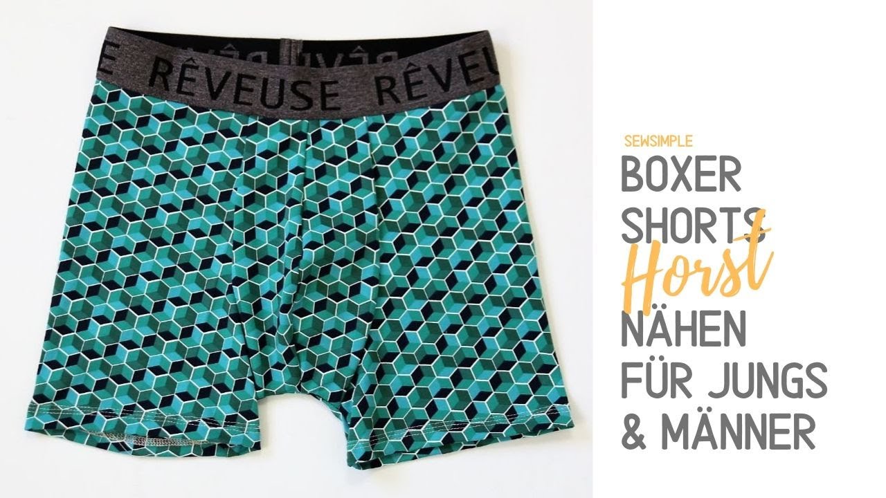 Boxershorts nähen für Jungs & Männer (Anleitung & Schnittmuster)