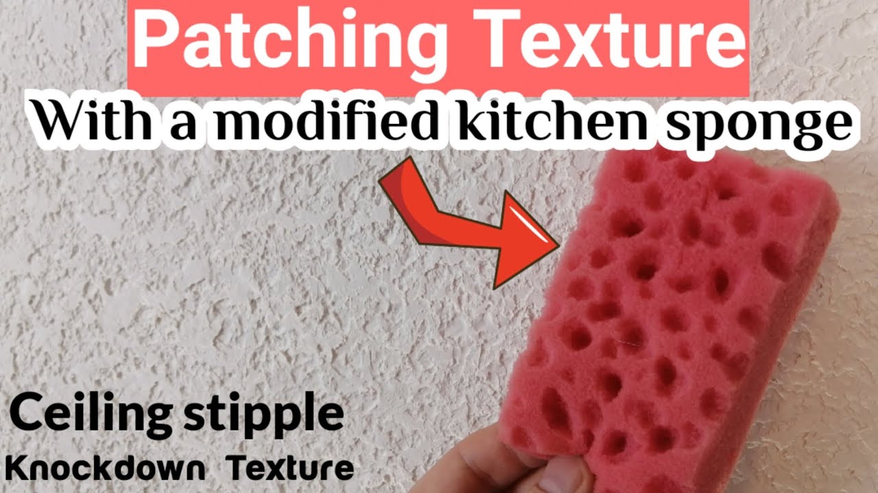 Patching ceiling or wall texture stipple