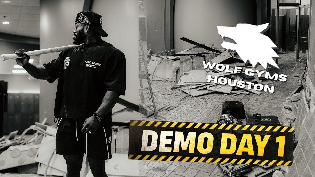 Строительство фитнес-центра Wolf Gyms в Хьюстоне официально началось (день демонтажа 1).