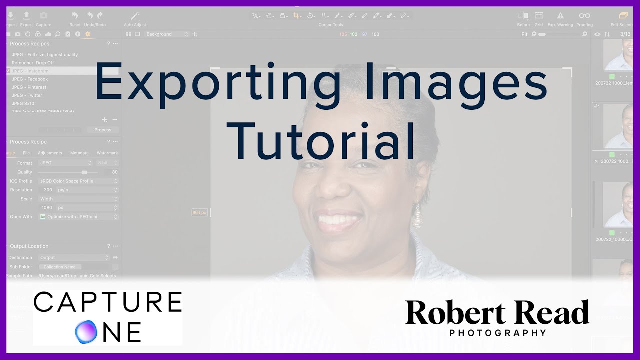 Exporting Images  in Capture One Pro