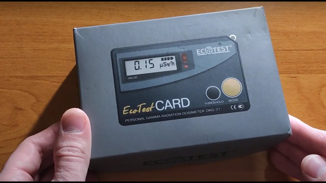 Personal Gamma Radiation Dosimeter EcotestCARD DKG-21 (Dozymetr Osobisty licznik Geigera)