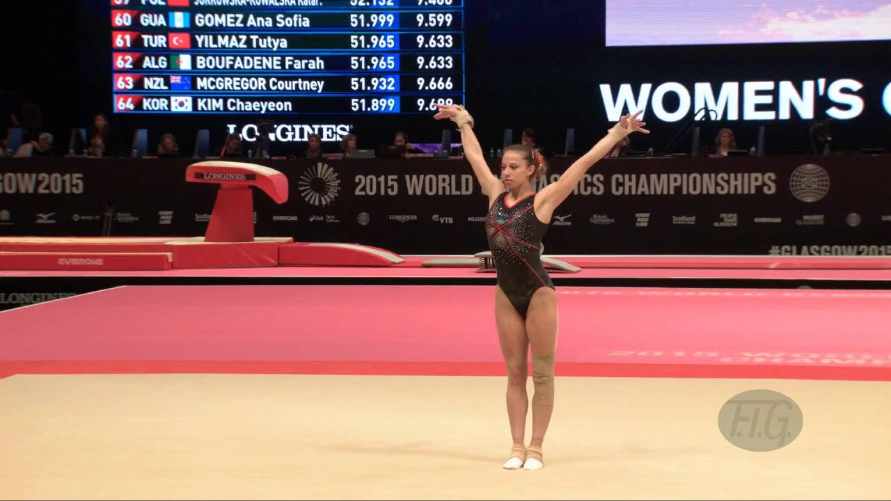 ELZEINY Sherine (EGY) - 2015 Artistic Worlds - Qualifications Floor Exercise