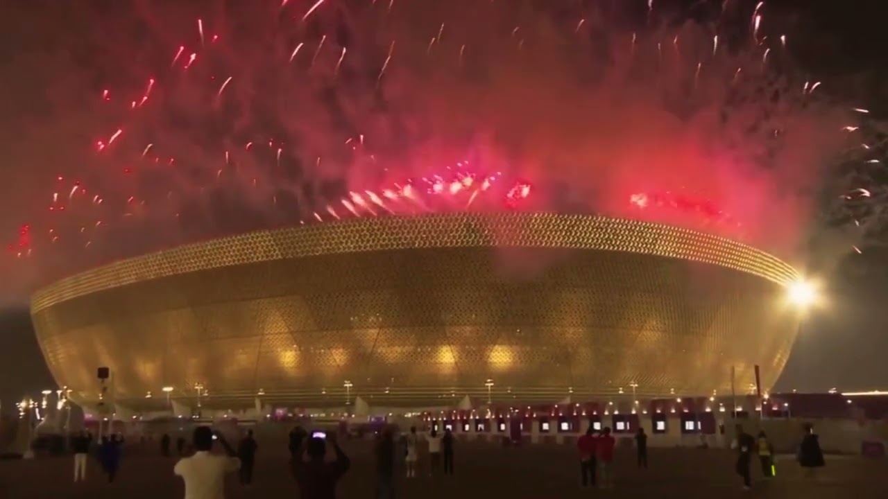 Lusail Stadium Launches The Fireworks After Ariana Greenblatt Sings Together We Stand From Champions