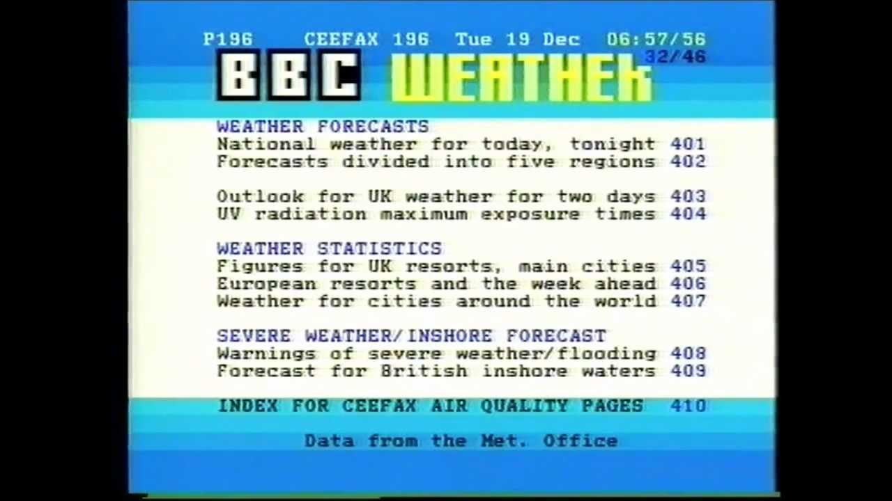 Christmas Ceefax - Tue 19 Dec 1995 - BBC2 - Deck The Halls