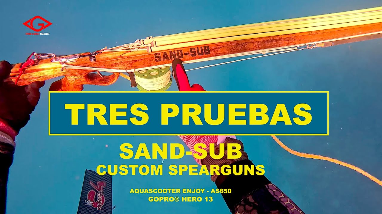 TRES PRUEBAS !!  4k movie.  Spear & Dive Valgoval.