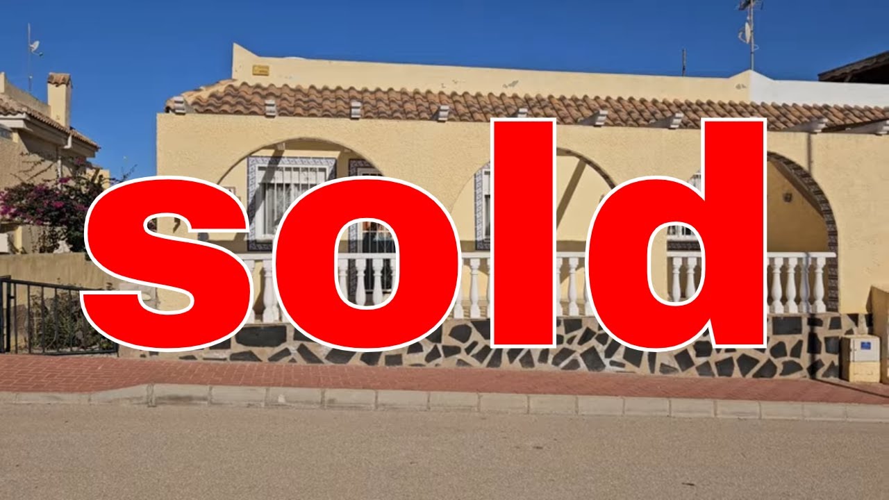 SOLD:CAC1677 83,950€  Adorable Rebecca Style Villa on Costa Calida southern Spain Camposol