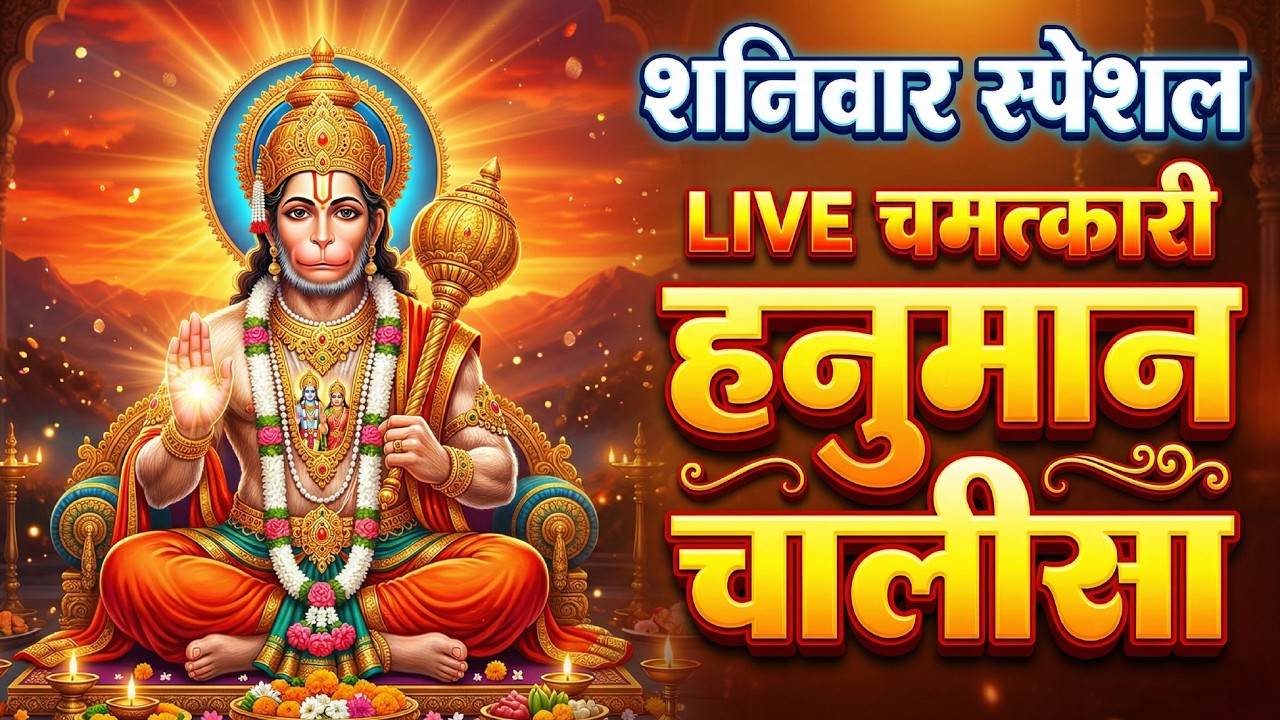 Live : Hanuman Chalisa | श्री हनुमान चालीसा | Peaceful Hanuman Chalisa for Healing (Slow & Calm)