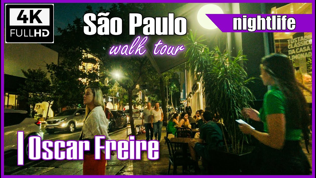 [4K] Rua Oscar Freire a noite 2024 #saopaulobynight #saopauloape #ruaoscarfreire #saopaulocity