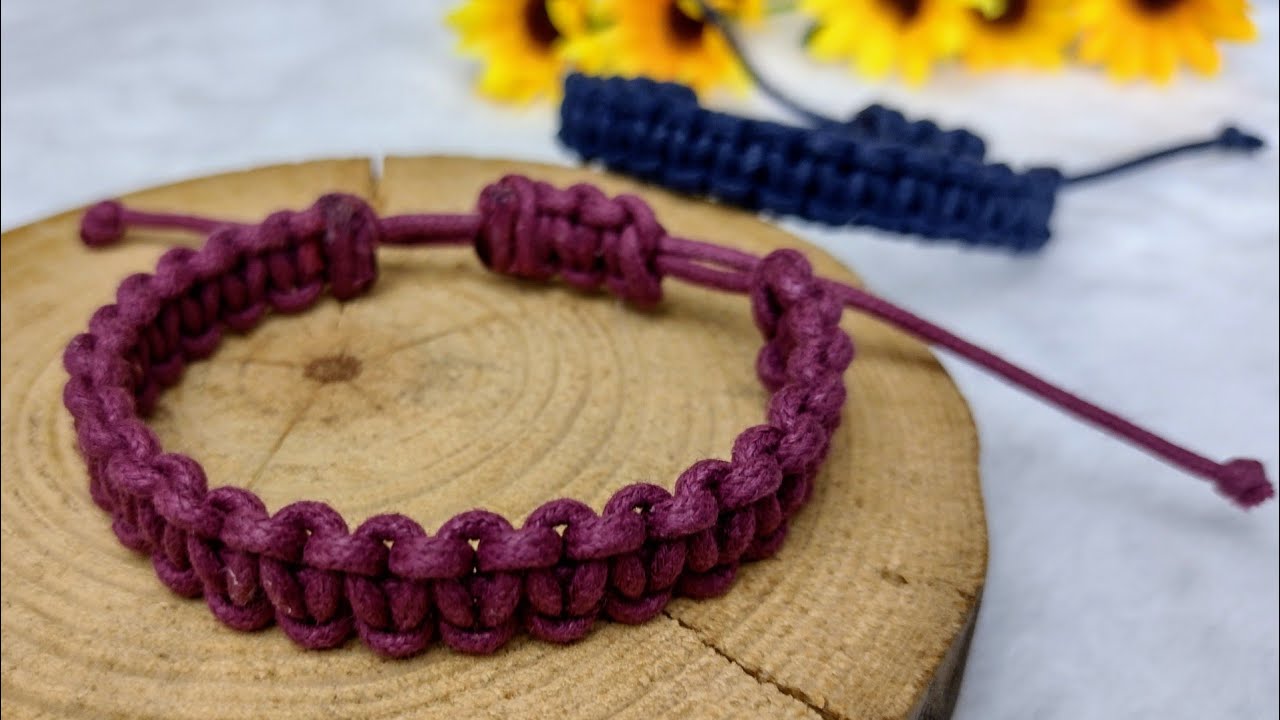 PULSEIRA DE MACRAMÊ SIMPLES PARA INICIANTES | @CiceroAlencar