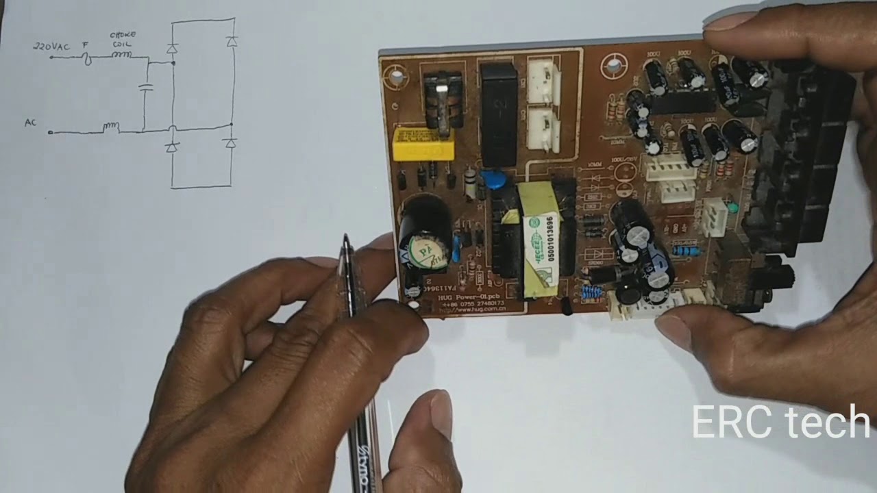 Part 1 drawn schematic diagram by circuit and components tracing