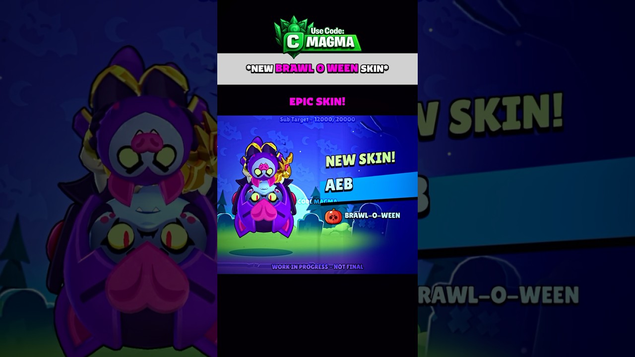 New Brawloween Bea Skin &ndash; Attack & Super Animation #brawlstars #brawlstarsshorts