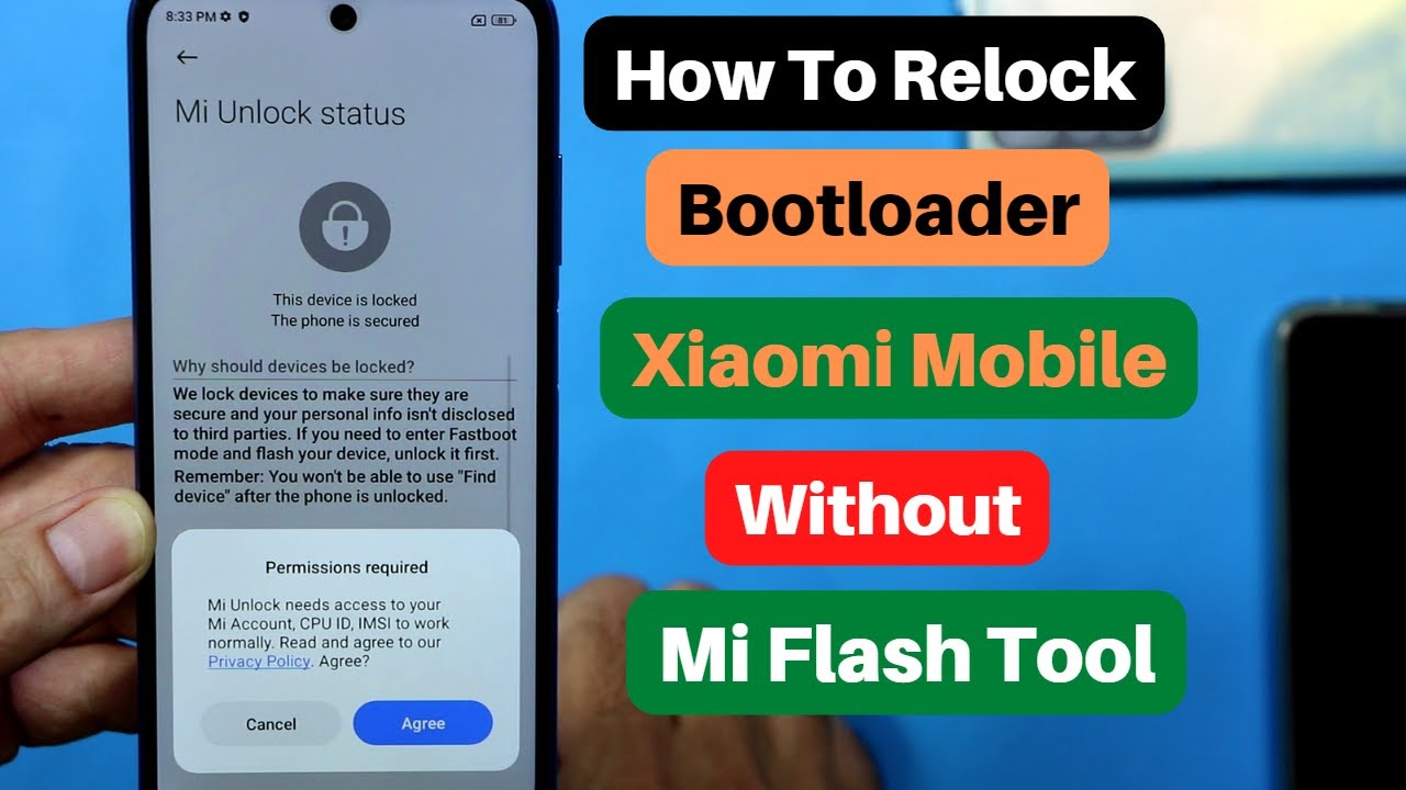 Relock Bootloader Of Xiaomi Mobile Without Mi Flash Tool اردو हिन्दी