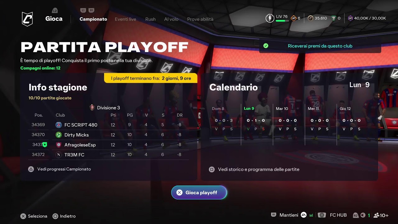 Competizione   eludo09/03/2026