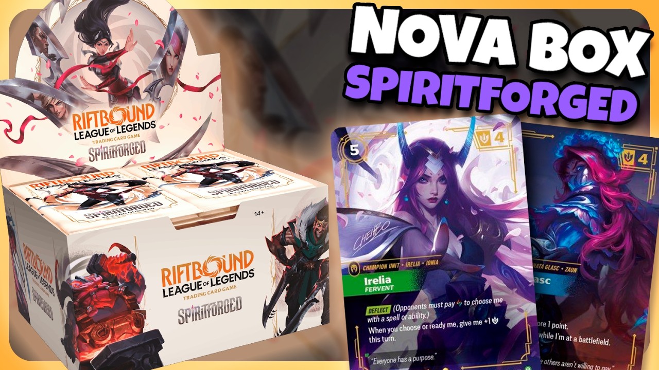 😱 Abri a Nova BoosterBox de RIFTBOUND SPIRITFORGED!
