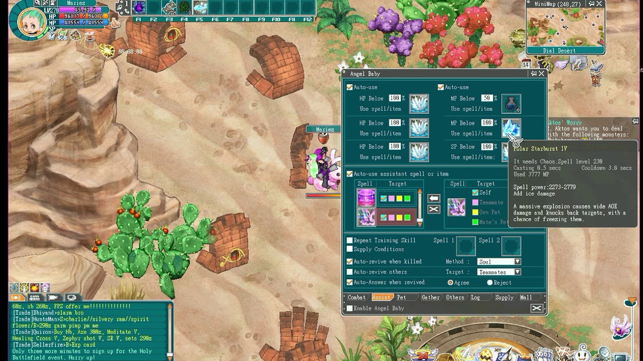 Leveling and trianing as a mage chaos and wraith angels online