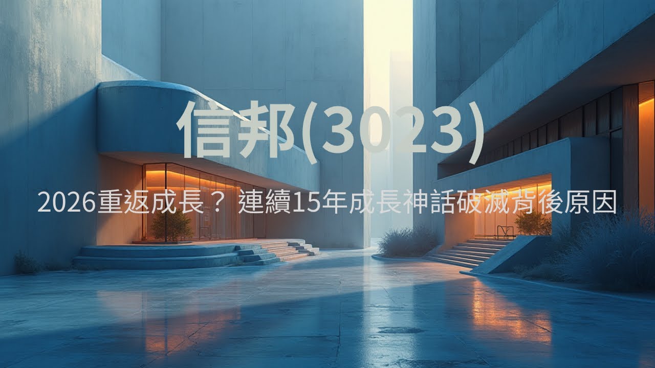 2026重返成長？信邦（3023） 2025財務講讀-連續15年成長神話破滅真相？ EPS虛胖揭曉！點評：套牢者該攤平還是逃命？