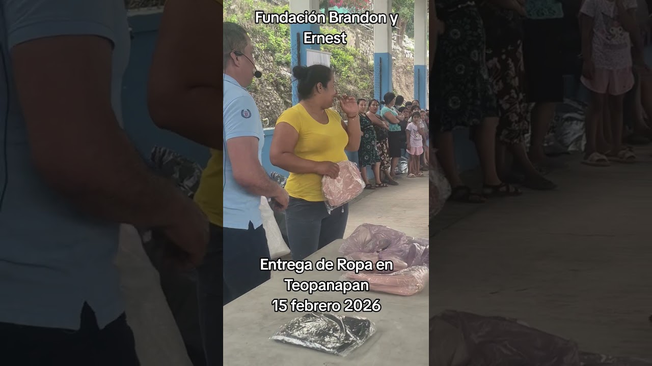 Entrega de Ropa y Juguetes en Teopanapan, 15 febrero 2026#fundaciónbye #vulnerabilidadesocial #fyp 