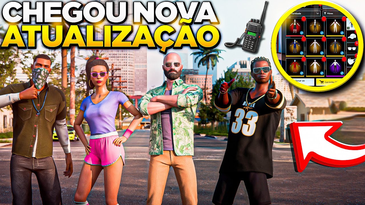 CHEGOU A NOVA ATUALIZAÇÃO DO ONE STATE RP - RÁDIO, SKINS, ACESSÓRIOS E CUSTOMIZAÇÃO
