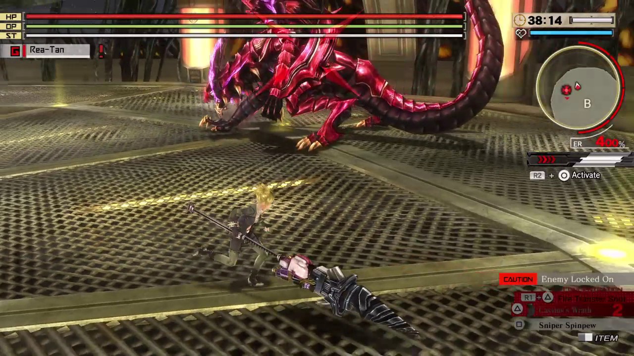 GOD EATER 2 RAGE BURST - Rufus Caligula +99 (Charge Spear; Crescendo)