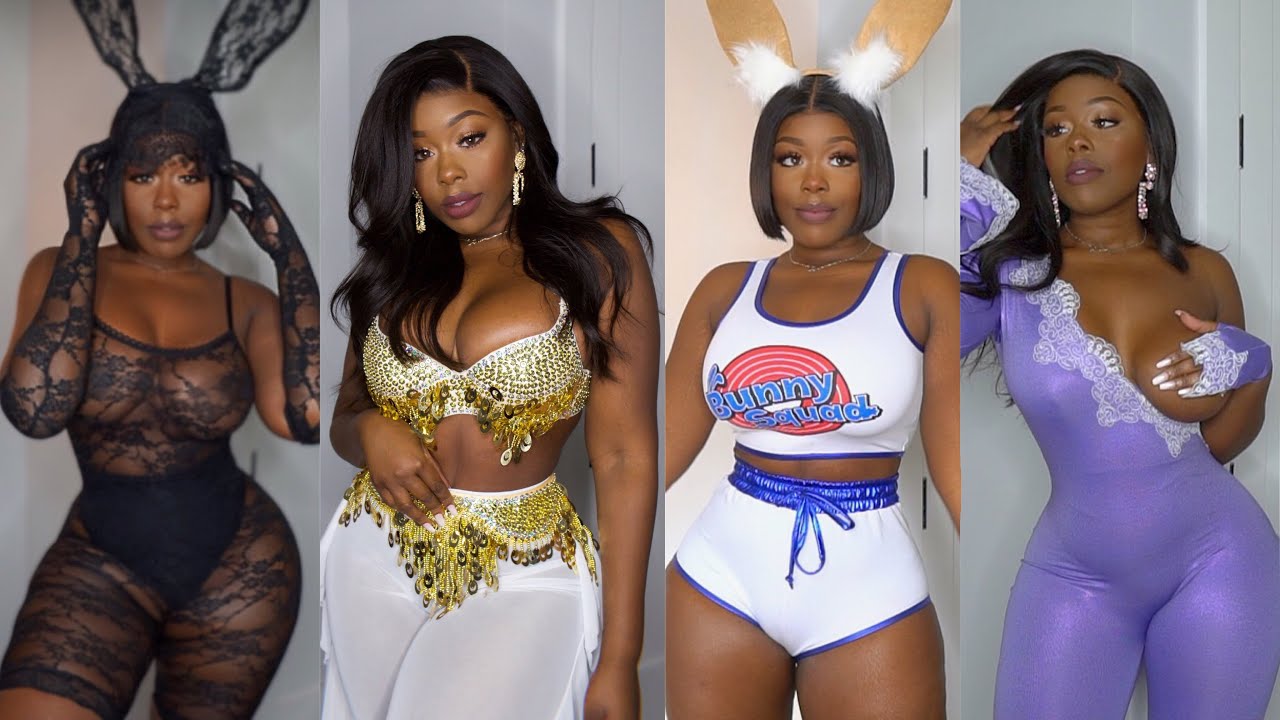 LIT! FashionNovaCurve Halloween Slim Thick Costume Try-on haul! Show Stopping Pieces #HotGirl Vibes!