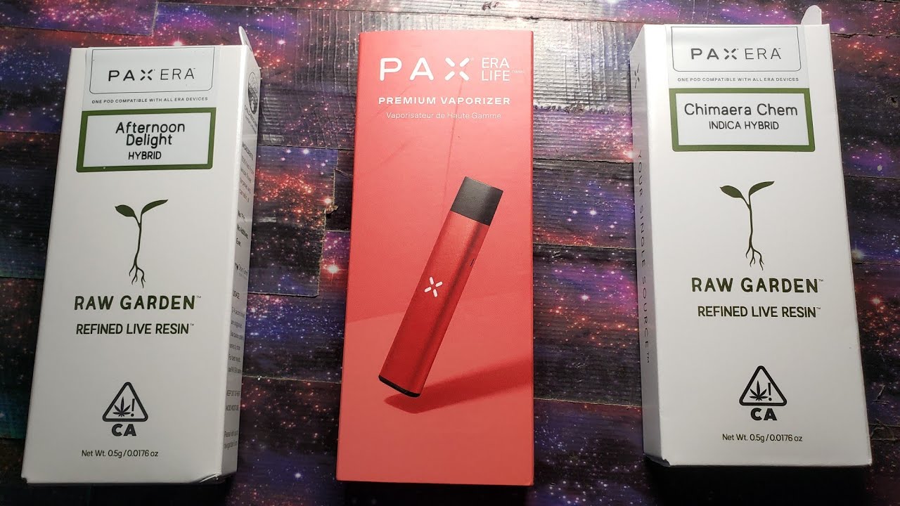 PAX ERA Life & Raw Garden half Gram Pod Review