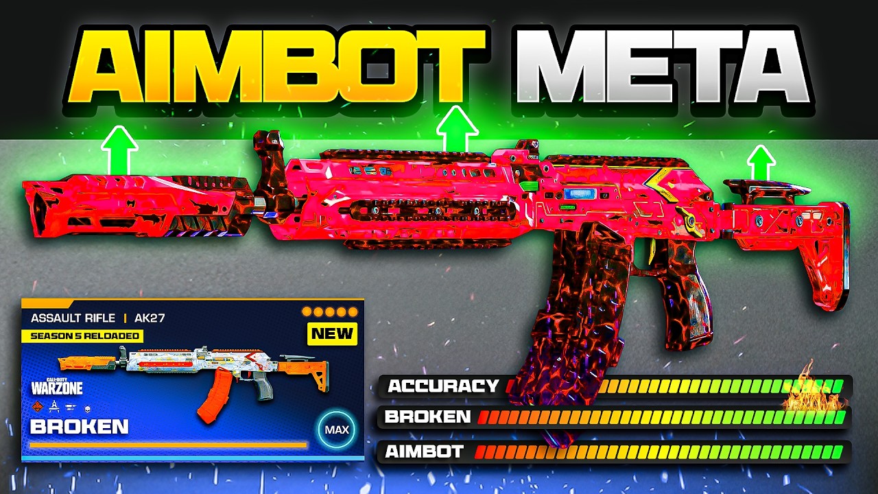 I Made the *NEW* BROKEN BEST META LOADOUT in Warzone after the NEW UPDATE! (Best AK27 Class)
