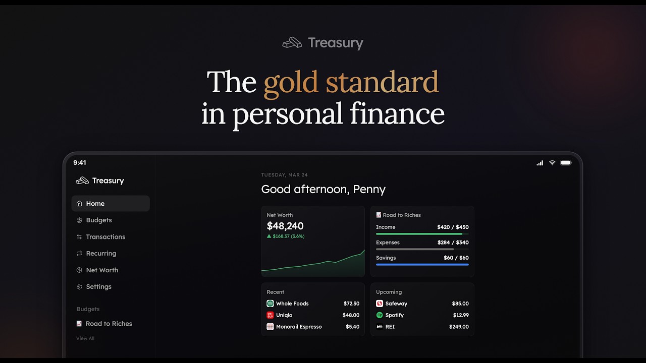 Introducing Treasury: Your finances, beautifully in control