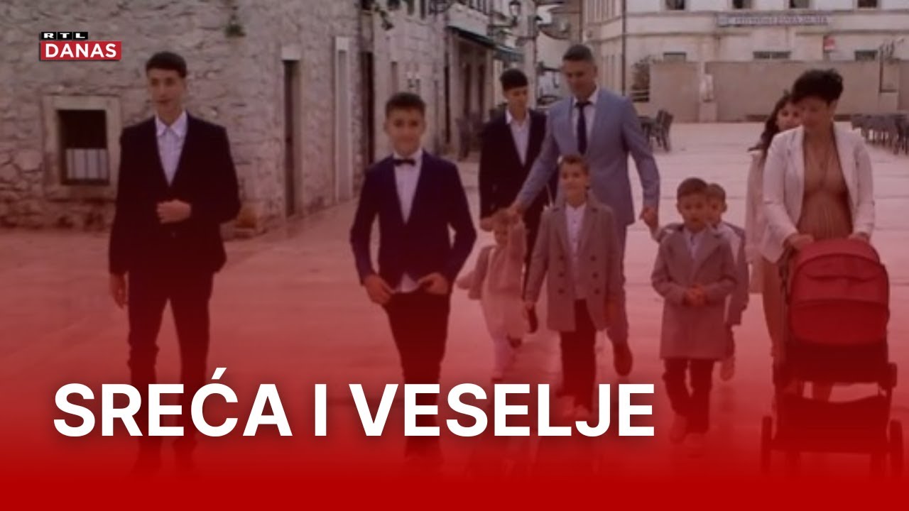 Obitelj Ajduk iz Opuzena krstila deveto dijete: 'Dobrodošao, Dominik!' | RTL Danas