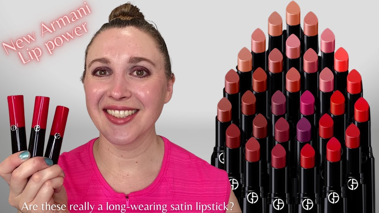 NEW ARMANI LIP POWER LIPSTICKS | Long Wearing Satin Lipsticks