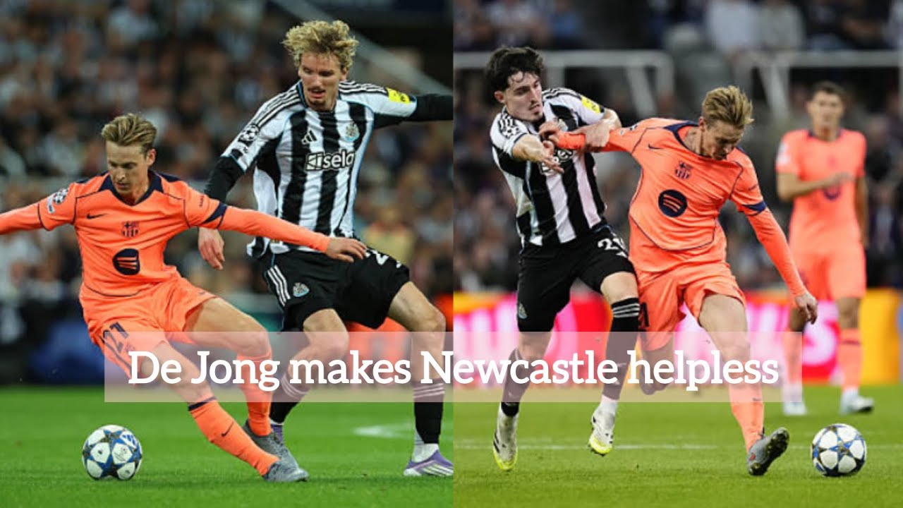 De Jong vs Newcastle | he makes Newcastle helpless 