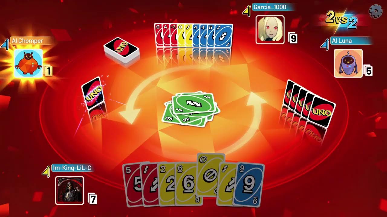 Uno before beddy bye.