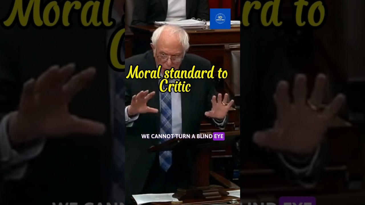 No Moral Standard to Critique. #shorts #berniesanders #humanitarianaid #uslaw #politics