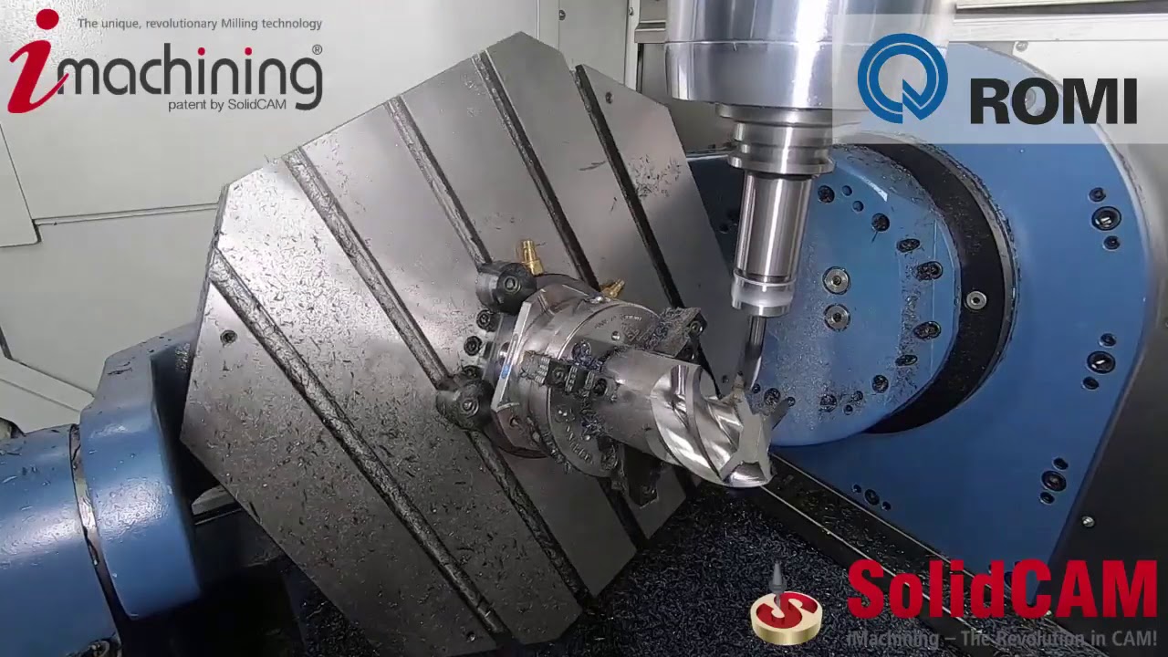 ROMI DCM 620-5X Endmill Demonstration