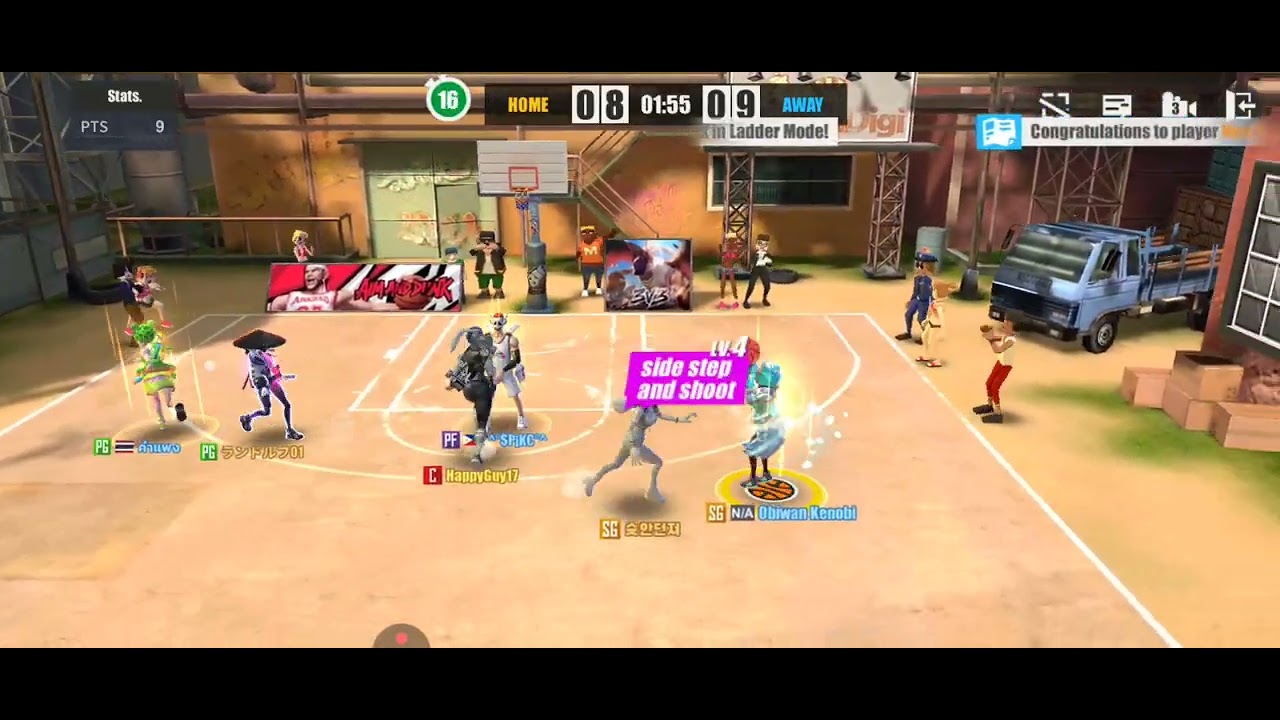 Cher 23 points 1 block 1 steal - STREETBALL ALLSTAR