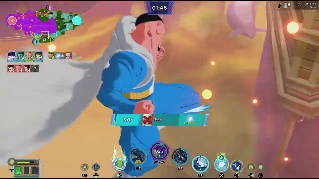 DRAGON BALL GEKISHIN SQUADRA dabura gameplay