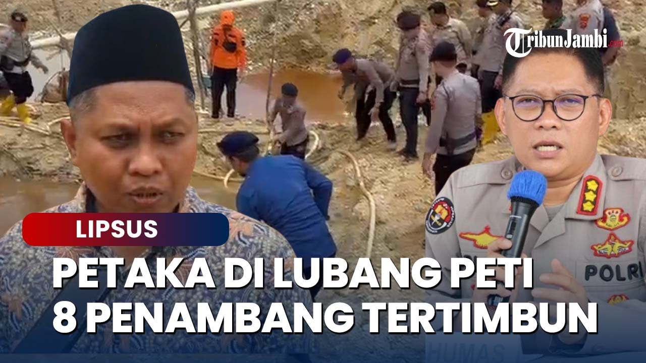Tebing Tambang Emas di Desa Mengkadai, Sarolangun Runtuh, 8 Orang T3was Tert!mbun di Dasar Lubang