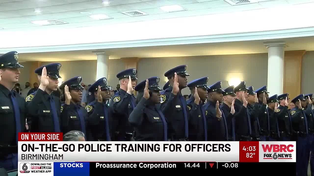 On-the-go police training for officers in Birmingham