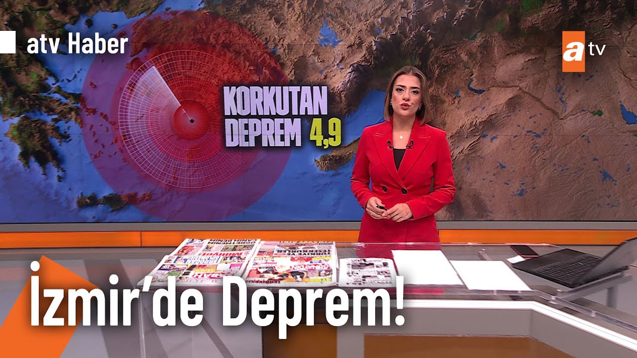 İzmir'de dün gece 4.9 büyüklüğünde deprem oldu! - @atvhaber  4 Kasım 2022